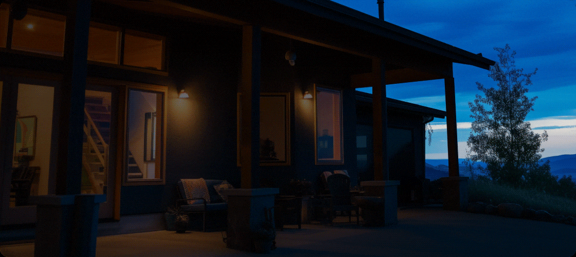 Motion sensor lights turning on outside
