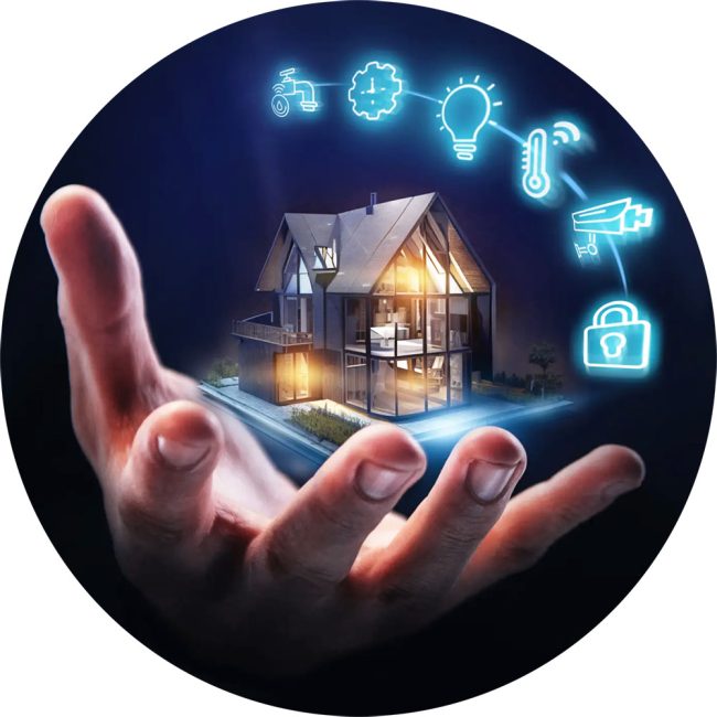 SmartHome Sphere in Hand SmartHome Sphere in Hand